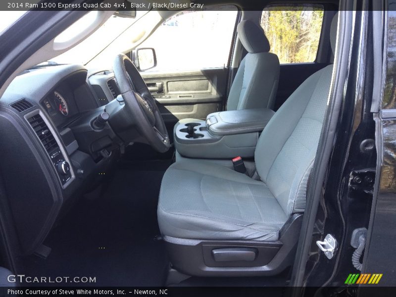 Black / Black/Diesel Gray 2014 Ram 1500 Express Quad Cab 4x4