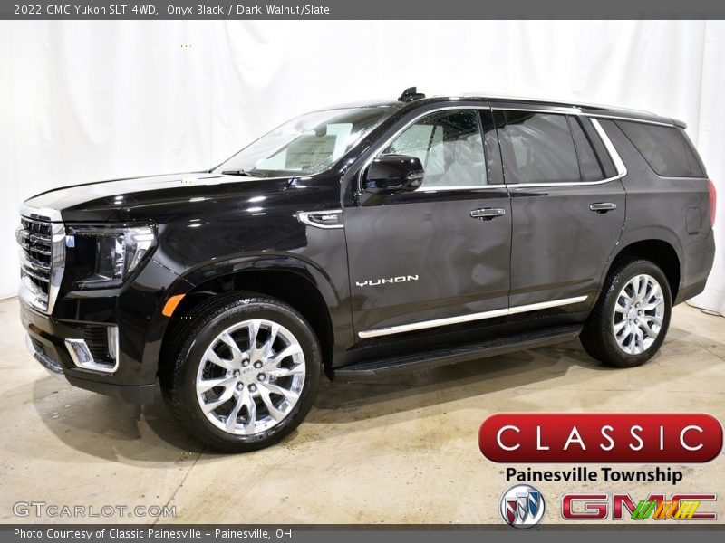 Onyx Black / Dark Walnut/Slate 2022 GMC Yukon SLT 4WD