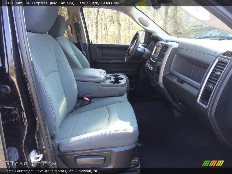 Black / Black/Diesel Gray 2014 Ram 1500 Express Quad Cab 4x4