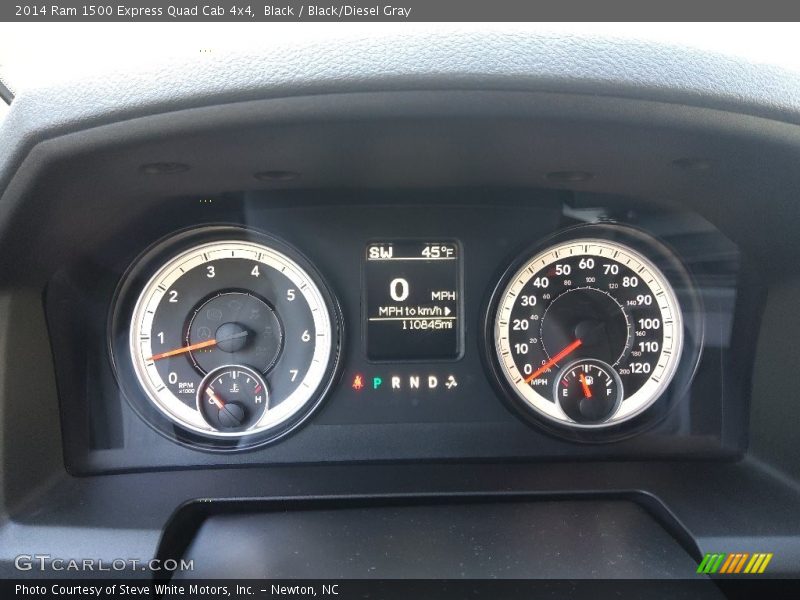 Black / Black/Diesel Gray 2014 Ram 1500 Express Quad Cab 4x4