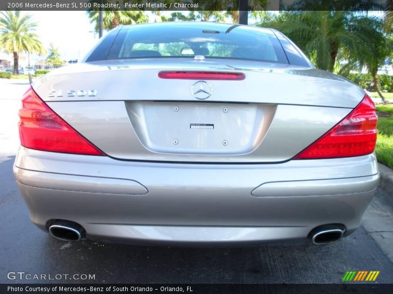 Pewter Metallic / Charcoal 2006 Mercedes-Benz SL 500 Roadster