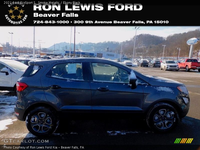 Smoke Metallic / Ebony Black 2021 Ford EcoSport S