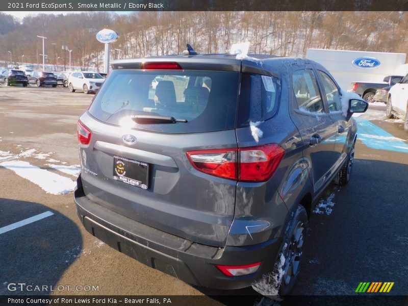 Smoke Metallic / Ebony Black 2021 Ford EcoSport S