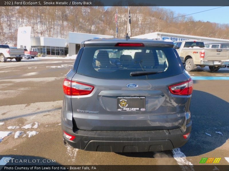 Smoke Metallic / Ebony Black 2021 Ford EcoSport S