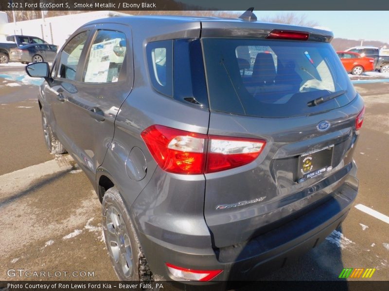 Smoke Metallic / Ebony Black 2021 Ford EcoSport S