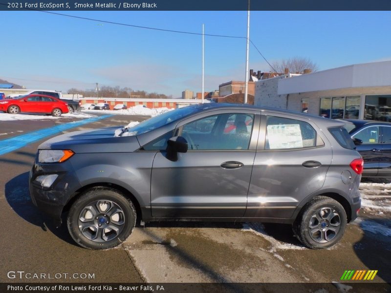 Smoke Metallic / Ebony Black 2021 Ford EcoSport S