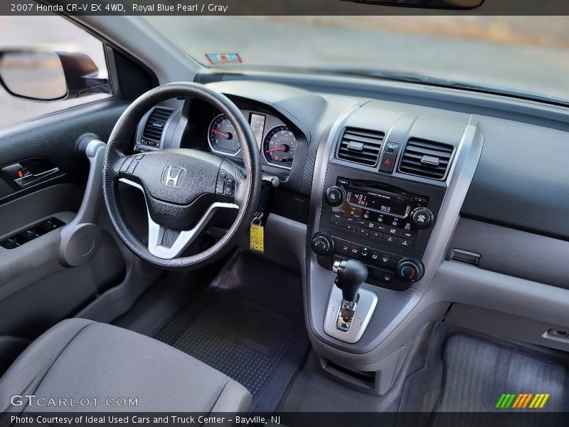 Royal Blue Pearl / Gray 2007 Honda CR-V EX 4WD