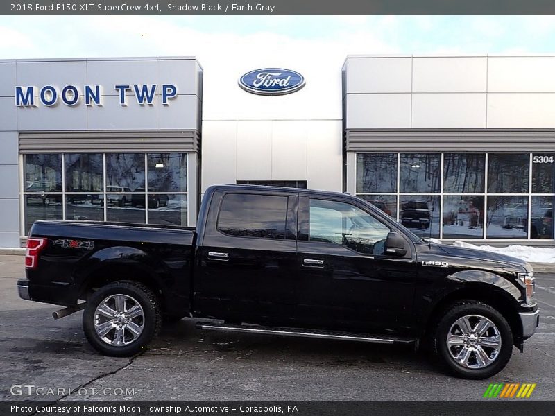 Shadow Black / Earth Gray 2018 Ford F150 XLT SuperCrew 4x4