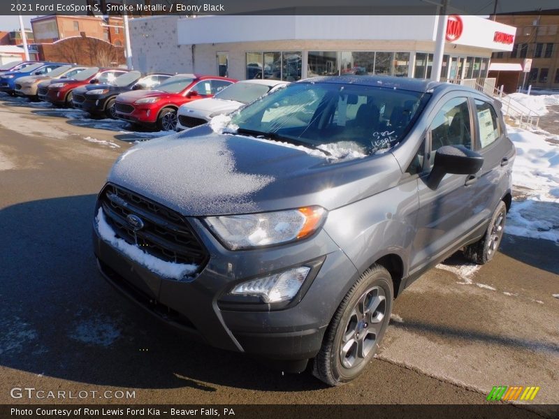 Smoke Metallic / Ebony Black 2021 Ford EcoSport S
