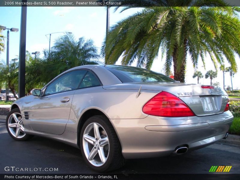 Pewter Metallic / Charcoal 2006 Mercedes-Benz SL 500 Roadster