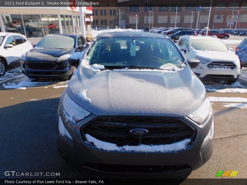 Smoke Metallic / Ebony Black 2021 Ford EcoSport S