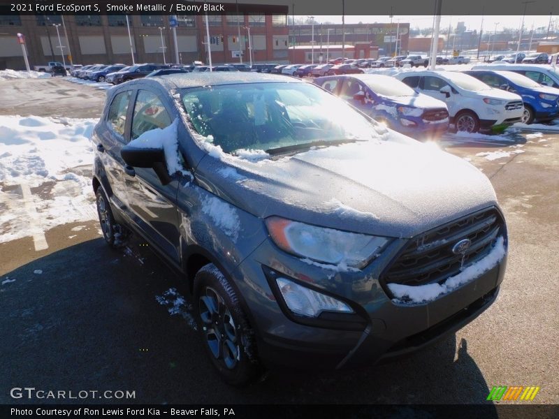 Smoke Metallic / Ebony Black 2021 Ford EcoSport S