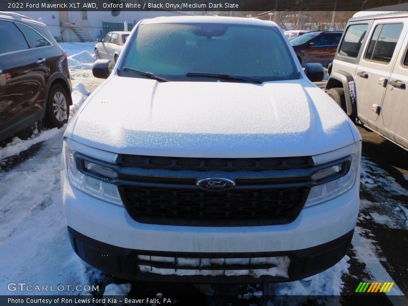 Oxford White / Black Onyx/Medium Dark Slate 2022 Ford Maverick XLT AWD