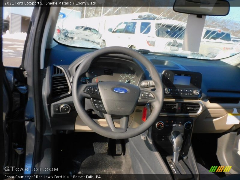 Smoke Metallic / Ebony Black 2021 Ford EcoSport S