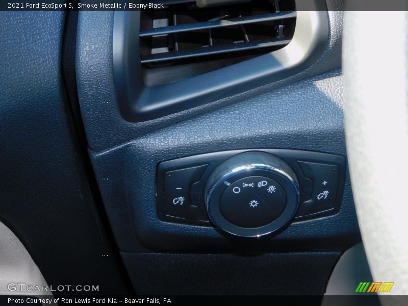 Smoke Metallic / Ebony Black 2021 Ford EcoSport S