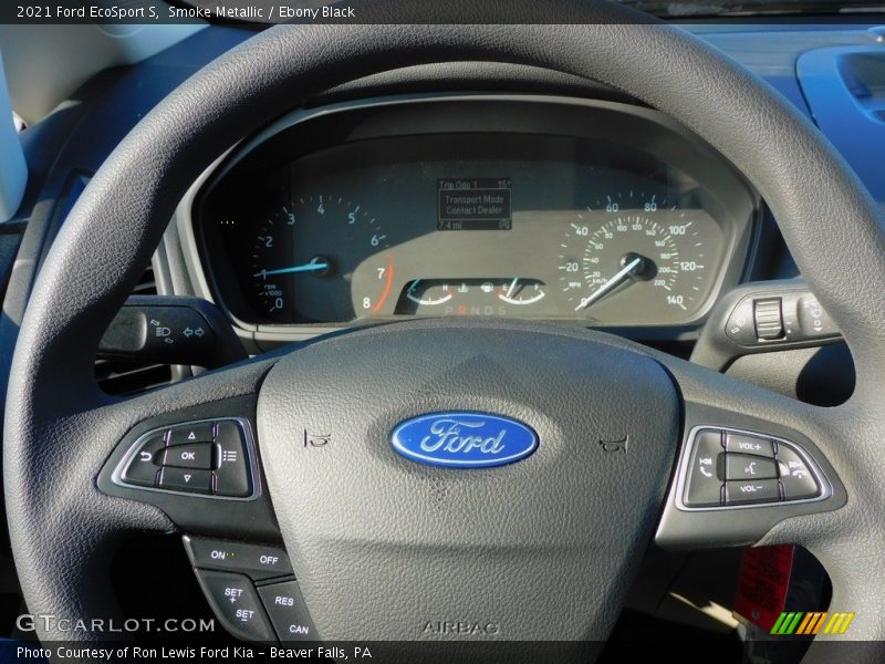 Smoke Metallic / Ebony Black 2021 Ford EcoSport S