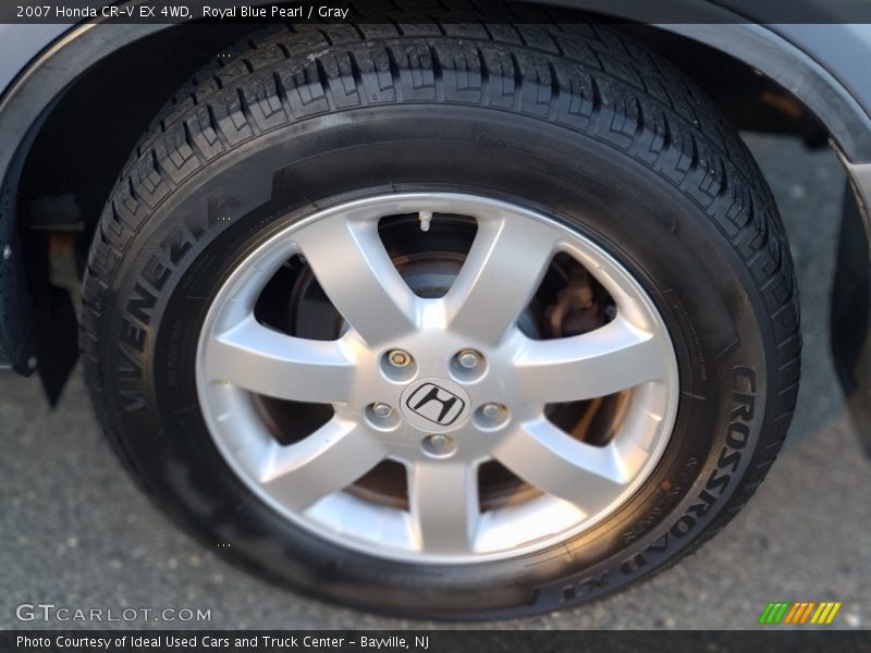 Royal Blue Pearl / Gray 2007 Honda CR-V EX 4WD