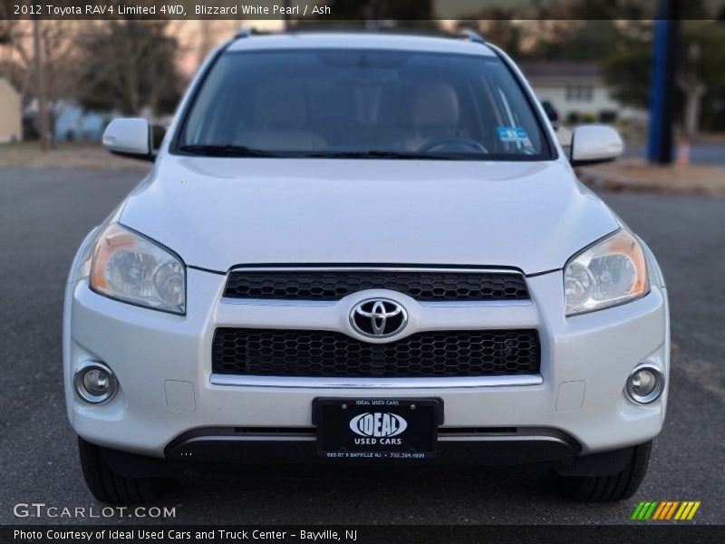 Blizzard White Pearl / Ash 2012 Toyota RAV4 Limited 4WD