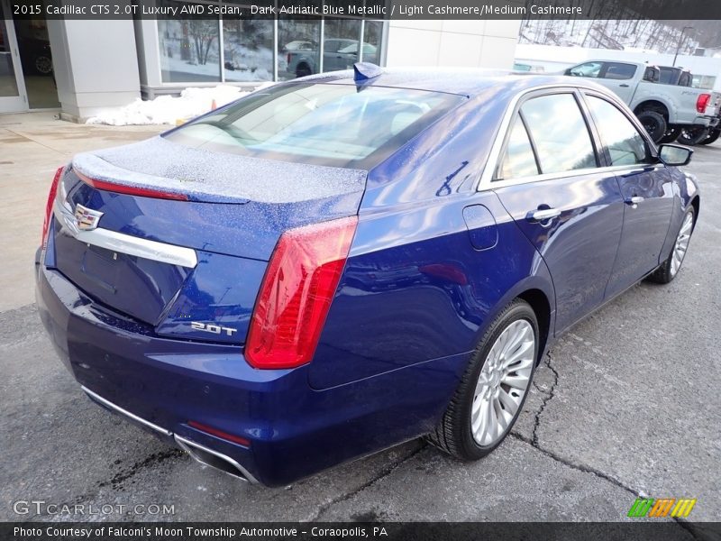 Dark Adriatic Blue Metallic / Light Cashmere/Medium Cashmere 2015 Cadillac CTS 2.0T Luxury AWD Sedan