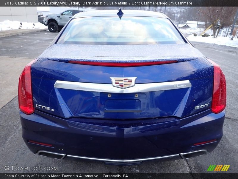 Dark Adriatic Blue Metallic / Light Cashmere/Medium Cashmere 2015 Cadillac CTS 2.0T Luxury AWD Sedan