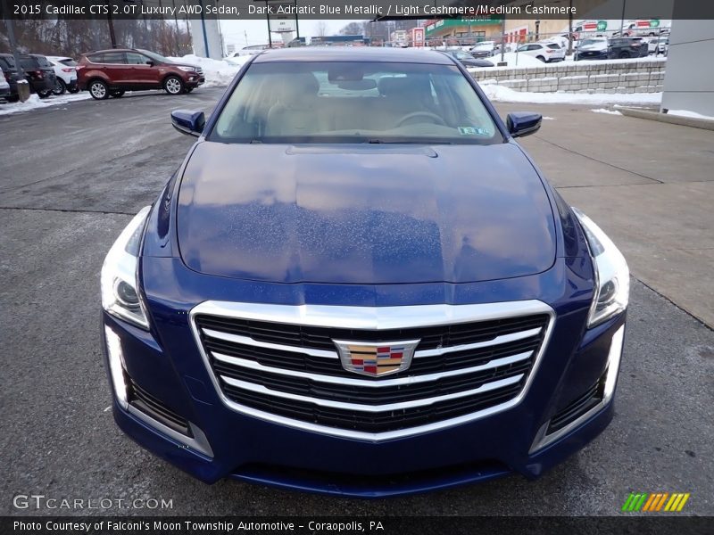 Dark Adriatic Blue Metallic / Light Cashmere/Medium Cashmere 2015 Cadillac CTS 2.0T Luxury AWD Sedan