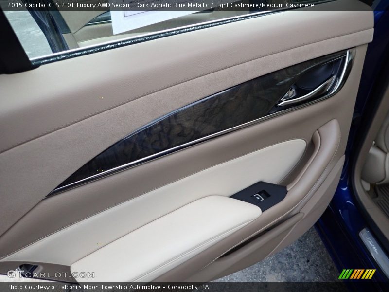 Dark Adriatic Blue Metallic / Light Cashmere/Medium Cashmere 2015 Cadillac CTS 2.0T Luxury AWD Sedan