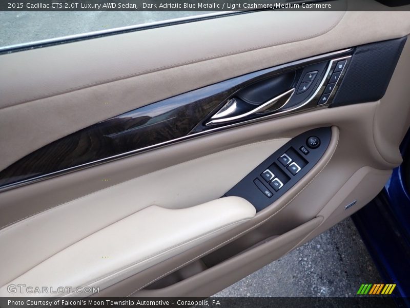Dark Adriatic Blue Metallic / Light Cashmere/Medium Cashmere 2015 Cadillac CTS 2.0T Luxury AWD Sedan