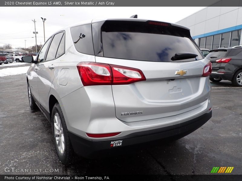 Silver Ice Metallic / Ash Gray 2020 Chevrolet Equinox LS AWD
