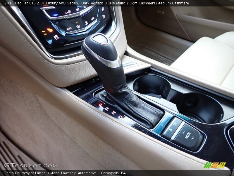 Dark Adriatic Blue Metallic / Light Cashmere/Medium Cashmere 2015 Cadillac CTS 2.0T Luxury AWD Sedan