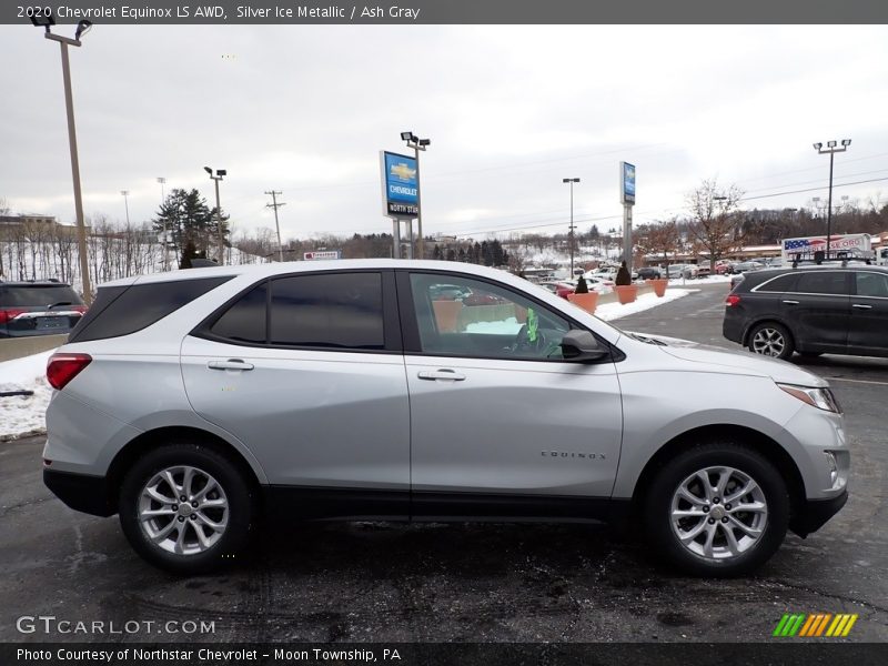 Silver Ice Metallic / Ash Gray 2020 Chevrolet Equinox LS AWD