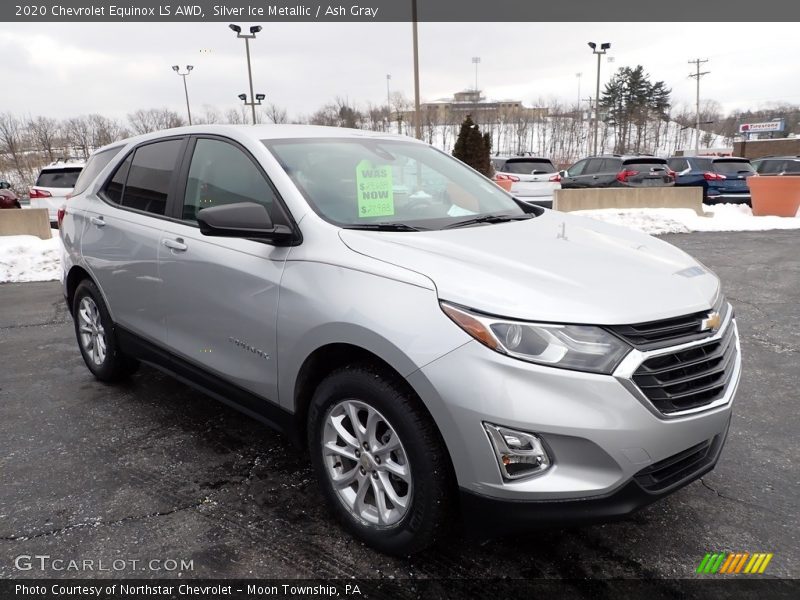 Silver Ice Metallic / Ash Gray 2020 Chevrolet Equinox LS AWD