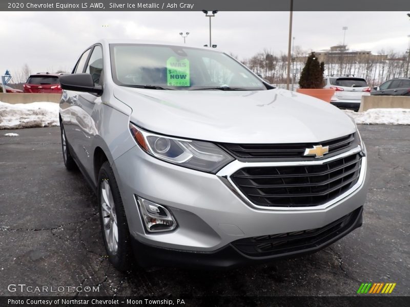 Silver Ice Metallic / Ash Gray 2020 Chevrolet Equinox LS AWD