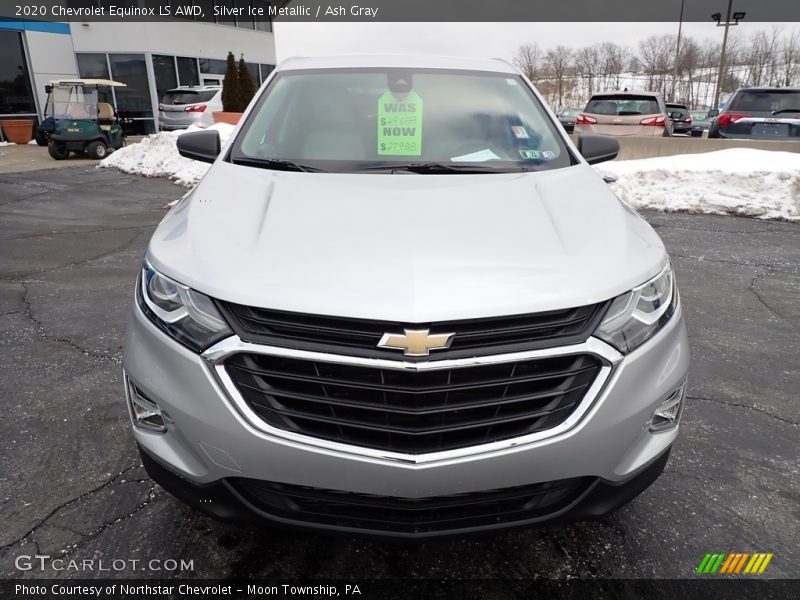 Silver Ice Metallic / Ash Gray 2020 Chevrolet Equinox LS AWD