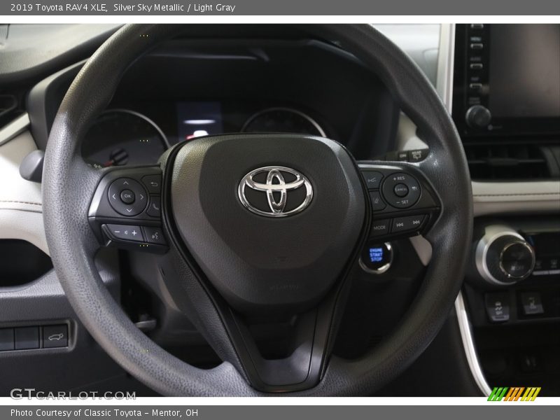 Silver Sky Metallic / Light Gray 2019 Toyota RAV4 XLE