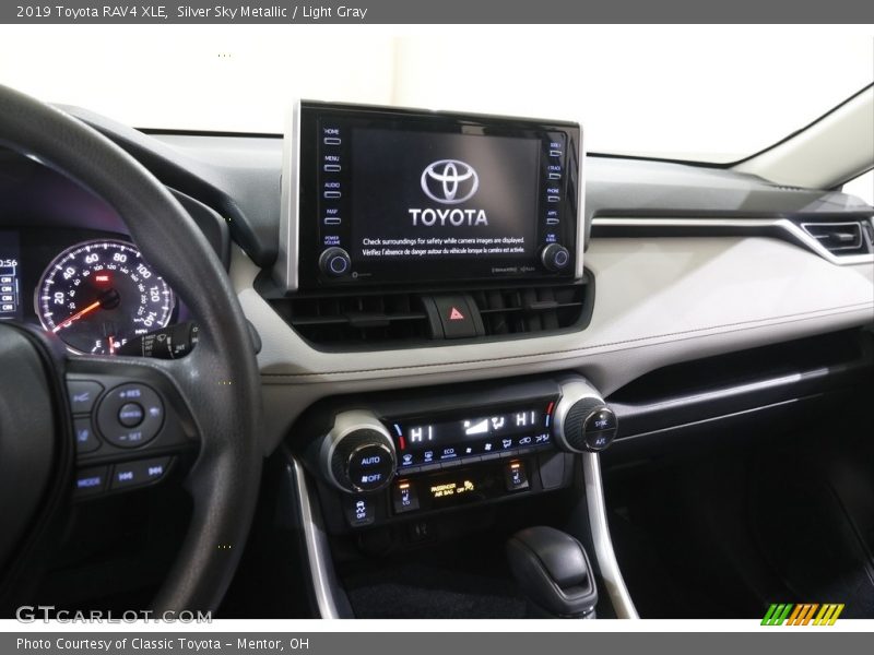 Silver Sky Metallic / Light Gray 2019 Toyota RAV4 XLE