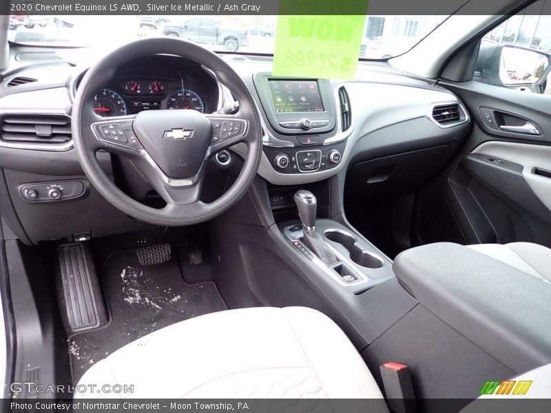 Silver Ice Metallic / Ash Gray 2020 Chevrolet Equinox LS AWD