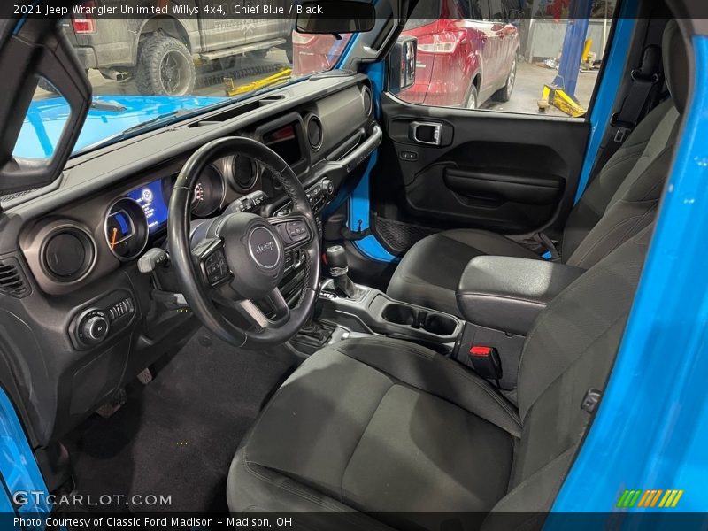 Chief Blue / Black 2021 Jeep Wrangler Unlimited Willys 4x4