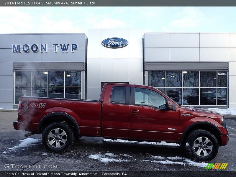 Sunset / Black 2014 Ford F150 FX4 SuperCrew 4x4