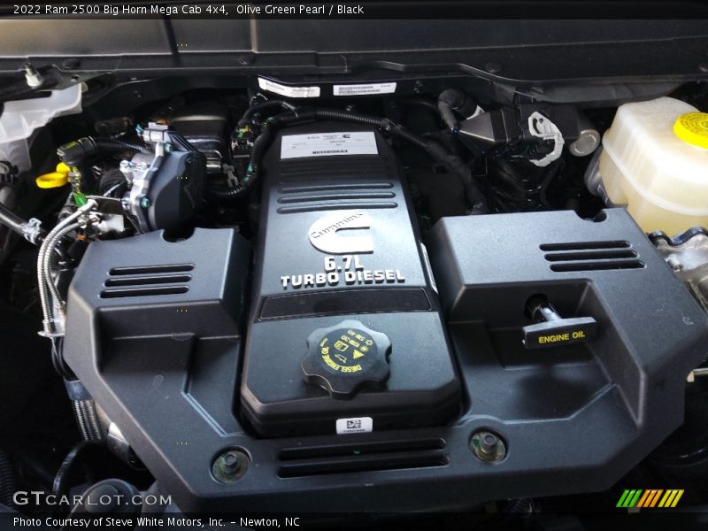  2022 2500 Big Horn Mega Cab 4x4 Engine - 6.7 Liter OHV 24-Valve Cummins Turbo-Diesel inline 6 Cylinder