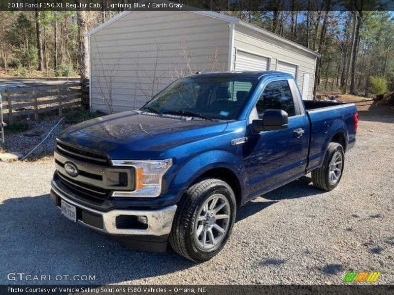 Lightning Blue / Earth Gray 2018 Ford F150 XL Regular Cab