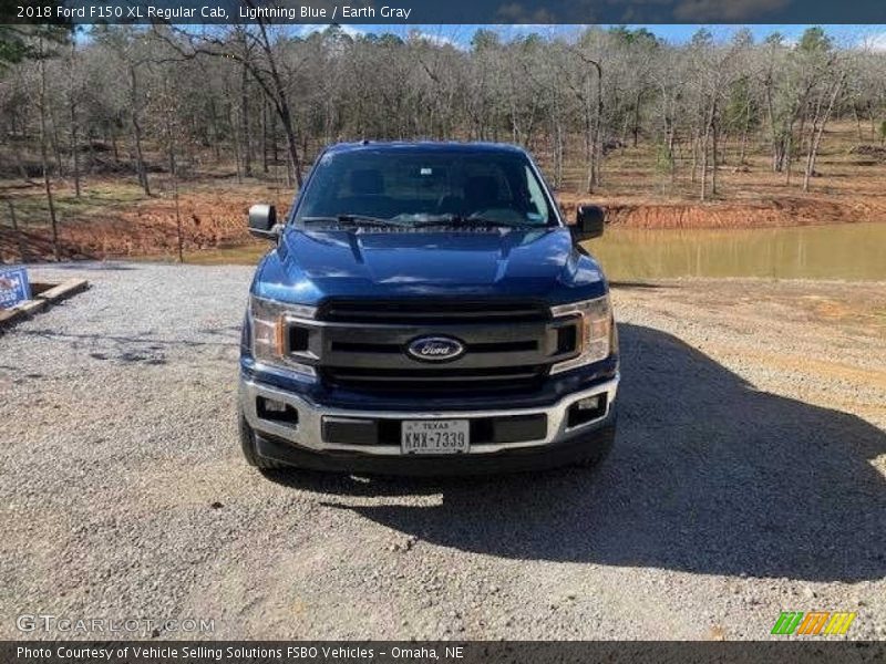 Lightning Blue / Earth Gray 2018 Ford F150 XL Regular Cab