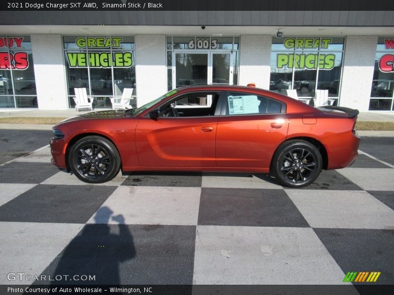 Sinamon Stick / Black 2021 Dodge Charger SXT AWD