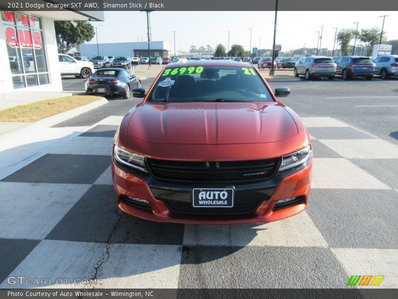 Sinamon Stick / Black 2021 Dodge Charger SXT AWD