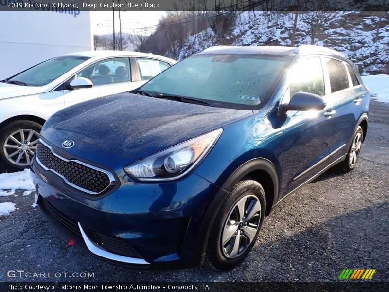 Deep Cerulean Blue / Black 2019 Kia Niro LX Hybrid