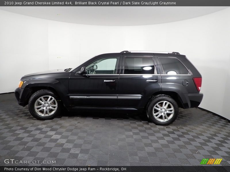Brilliant Black Crystal Pearl / Dark Slate Gray/Light Graystone 2010 Jeep Grand Cherokee Limited 4x4