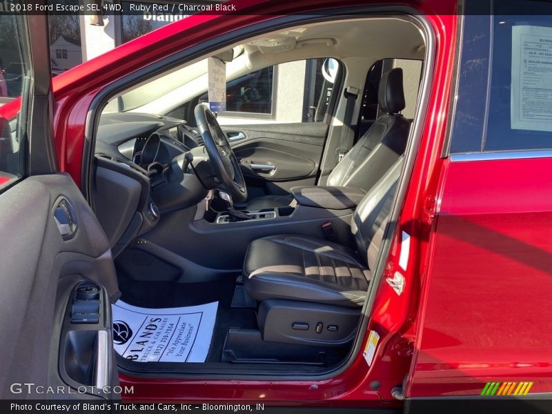 Ruby Red / Charcoal Black 2018 Ford Escape SEL 4WD