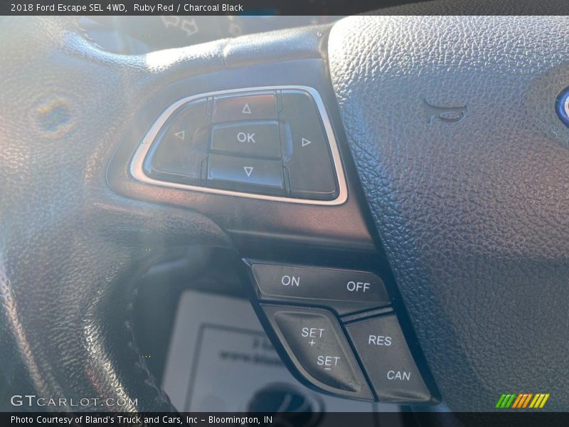 Ruby Red / Charcoal Black 2018 Ford Escape SEL 4WD