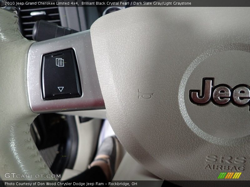 Brilliant Black Crystal Pearl / Dark Slate Gray/Light Graystone 2010 Jeep Grand Cherokee Limited 4x4