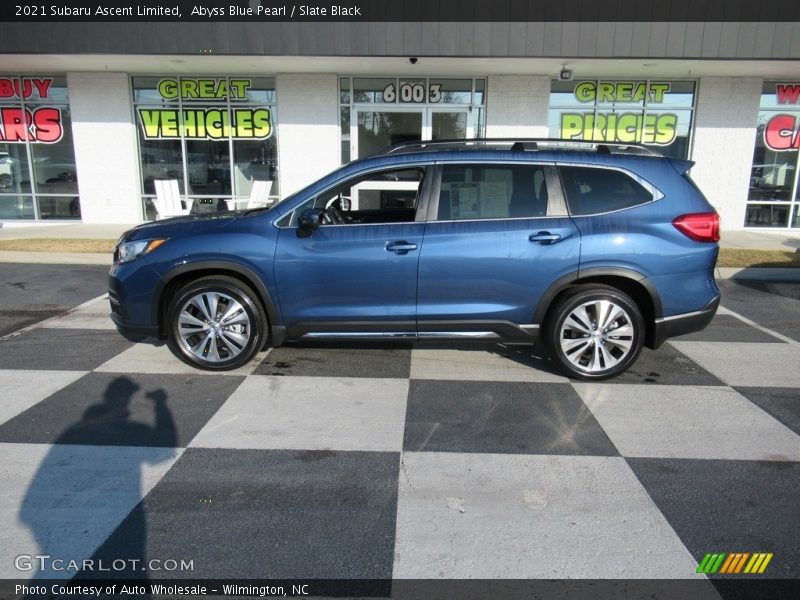 Abyss Blue Pearl / Slate Black 2021 Subaru Ascent Limited