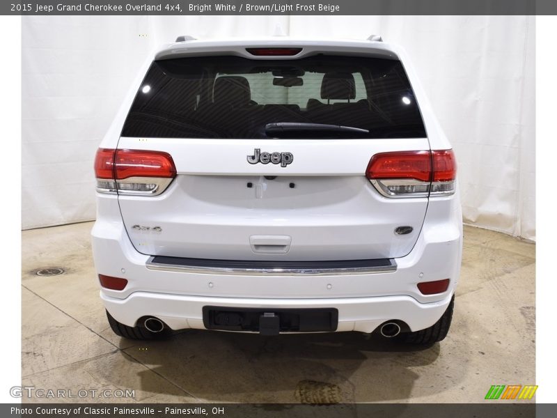 Bright White / Brown/Light Frost Beige 2015 Jeep Grand Cherokee Overland 4x4